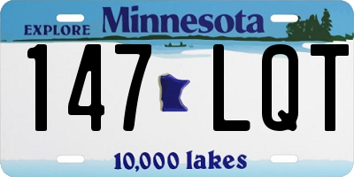 MN license plate 147LQT