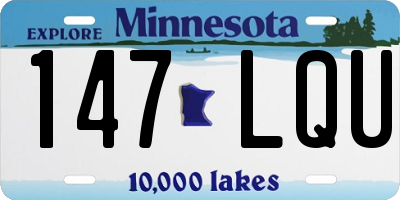 MN license plate 147LQU