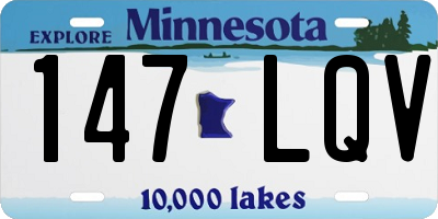 MN license plate 147LQV