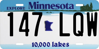 MN license plate 147LQW