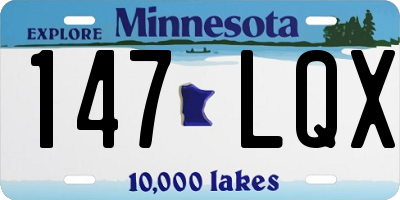 MN license plate 147LQX