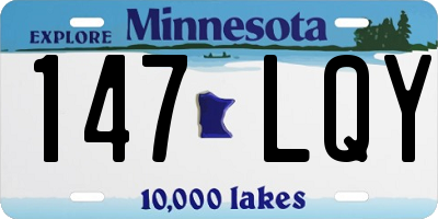 MN license plate 147LQY