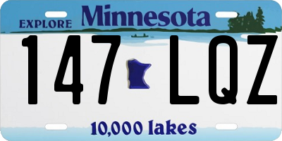 MN license plate 147LQZ