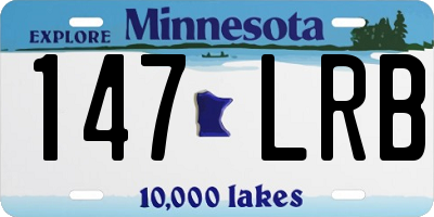 MN license plate 147LRB