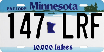 MN license plate 147LRF
