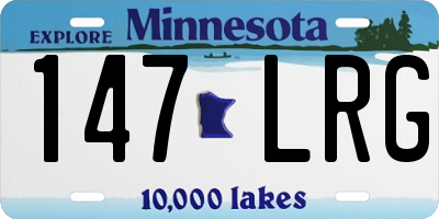 MN license plate 147LRG