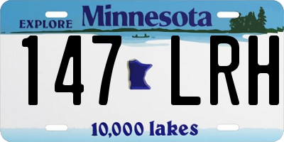 MN license plate 147LRH