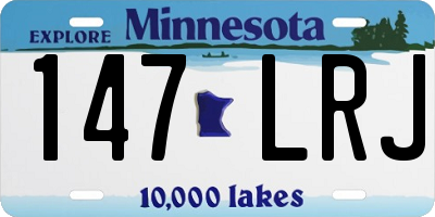 MN license plate 147LRJ