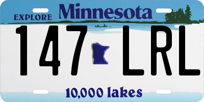 MN license plate 147LRL