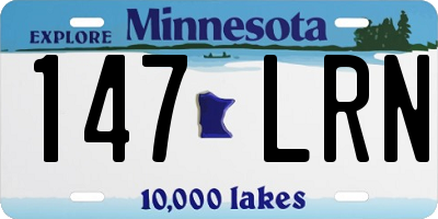 MN license plate 147LRN
