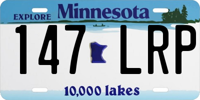 MN license plate 147LRP