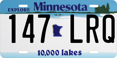 MN license plate 147LRQ
