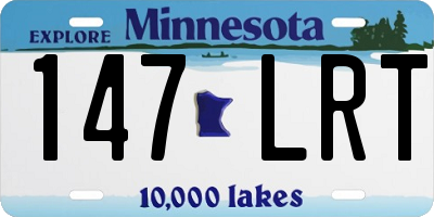 MN license plate 147LRT