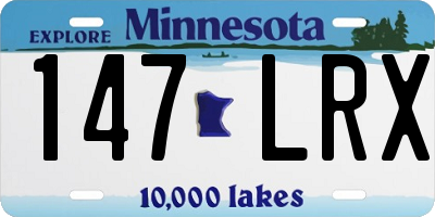 MN license plate 147LRX