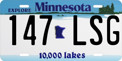 MN license plate 147LSG