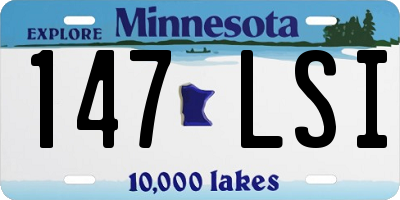 MN license plate 147LSI