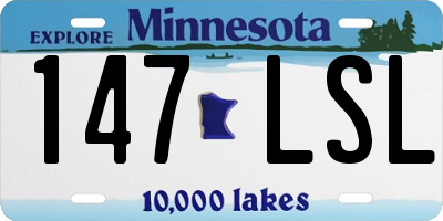 MN license plate 147LSL