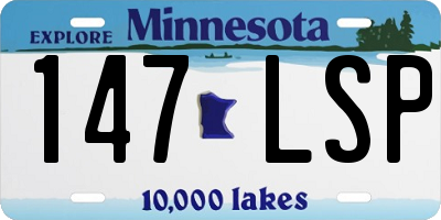 MN license plate 147LSP