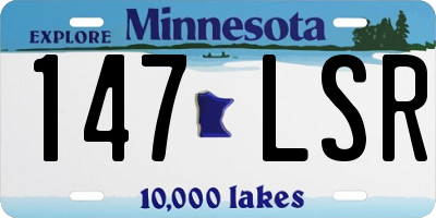 MN license plate 147LSR