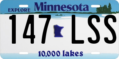 MN license plate 147LSS