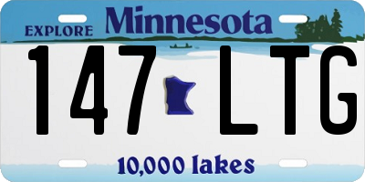 MN license plate 147LTG