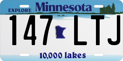 MN license plate 147LTJ