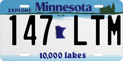 MN license plate 147LTM
