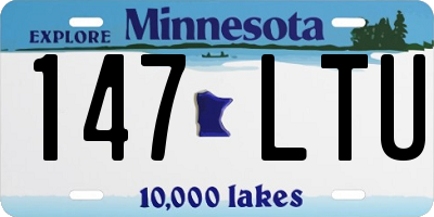 MN license plate 147LTU