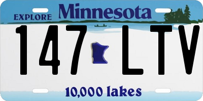 MN license plate 147LTV