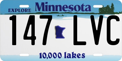 MN license plate 147LVC