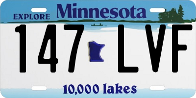 MN license plate 147LVF