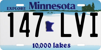 MN license plate 147LVI