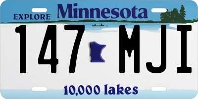 MN license plate 147MJI