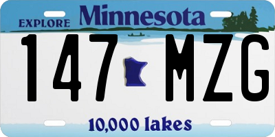 MN license plate 147MZG
