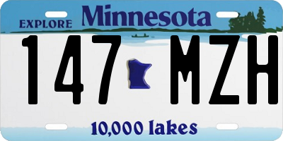 MN license plate 147MZH