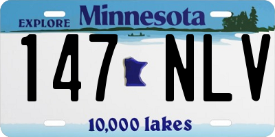 MN license plate 147NLV