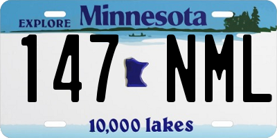 MN license plate 147NML