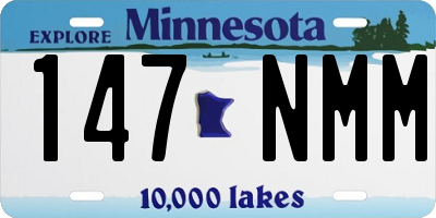 MN license plate 147NMM