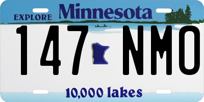 MN license plate 147NMO