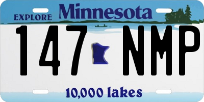 MN license plate 147NMP