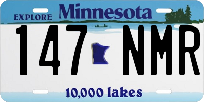 MN license plate 147NMR