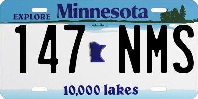 MN license plate 147NMS