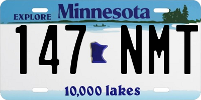 MN license plate 147NMT