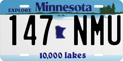MN license plate 147NMU