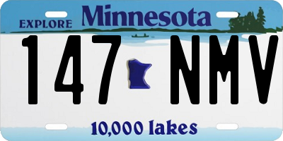 MN license plate 147NMV
