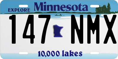 MN license plate 147NMX