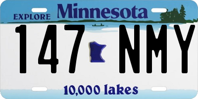 MN license plate 147NMY