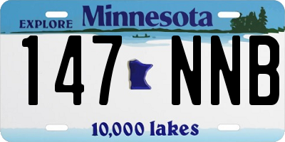 MN license plate 147NNB