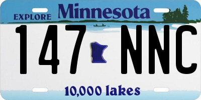 MN license plate 147NNC