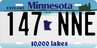 MN license plate 147NNE